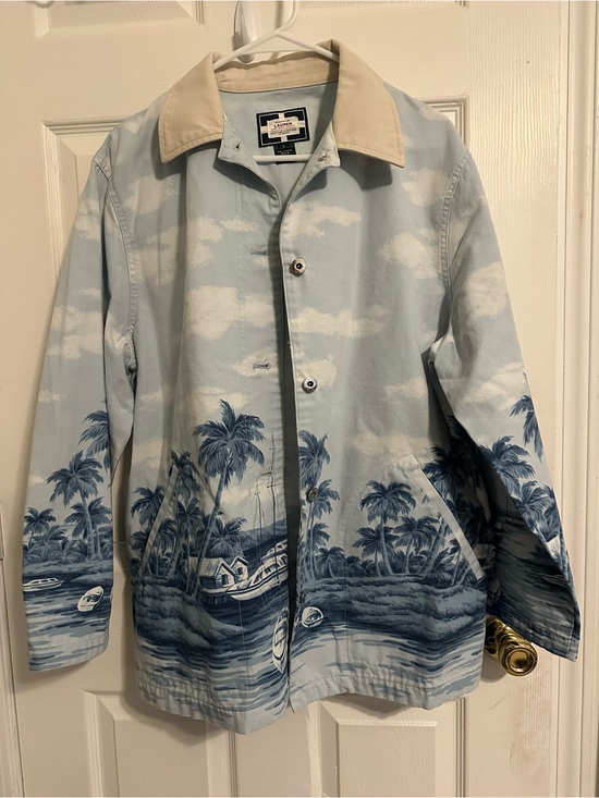 Ralph Lauren Jackets & Blazers - Lauren Ralph Lauren Women’ Naval Supply Company Jacket L Button Light Blue Beige